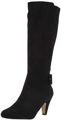 Bella Vita Women's Troy II Dress Boot Knee High, Black Suede, 8 W US von Bella Vita