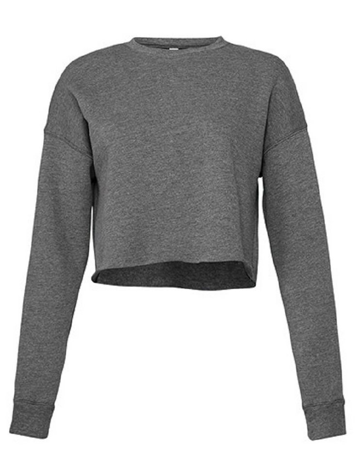 Bella Sweatshirt bauchfreies Damen Sweatshirt / Langarm Shirt für Frauen und Mädchen Innen Fleece, weiter geschnitten von Bella