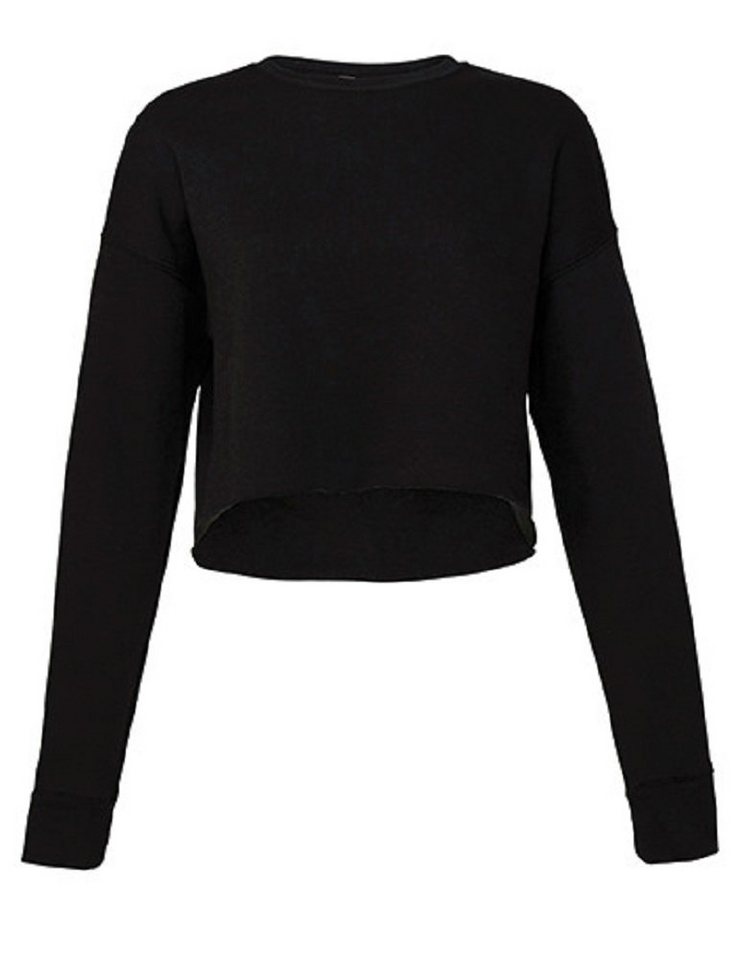 Bella Sweatshirt bauchfreies Damen Sweatshirt / Langarm Shirt für Frauen und Mädchen Innen Fleece, weiter geschnitten von Bella