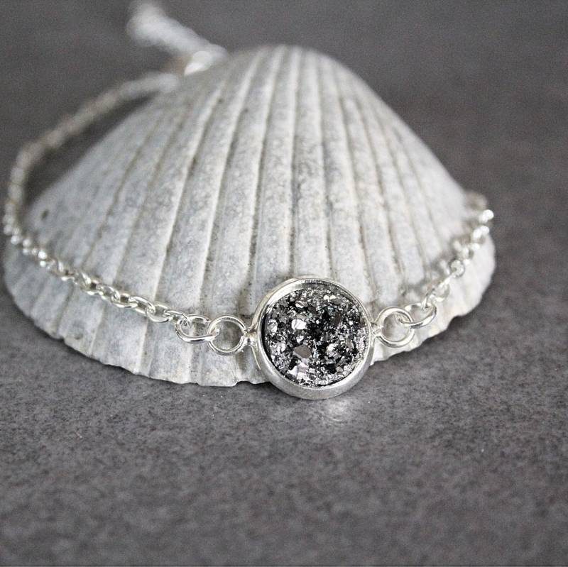 Gunmetal Druzy Armband, Graues Brautjungfern Geschenke Für Mama, Geschenk Sie Gunmetal Druzy Armband, Graues Brautjungfern Geschenke Für Mama, Geschenk Sie von BellaBoutiqueCrafts