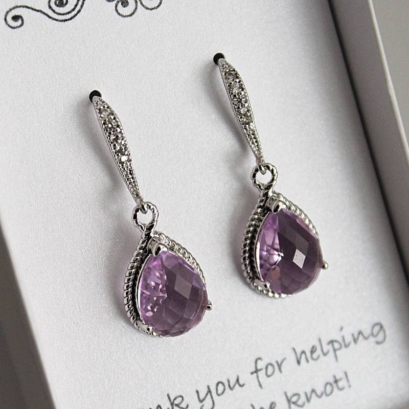 Lavendel Brautjungfer Ohrringe, Lila Ohrring, Geschenk, Hell Tropfen Ohrring Lavendel Brautjungfer Ohrringe, Lila Ohrring, Geschenk, Hell Tropfen Ohrring von BellaBoutiqueCrafts