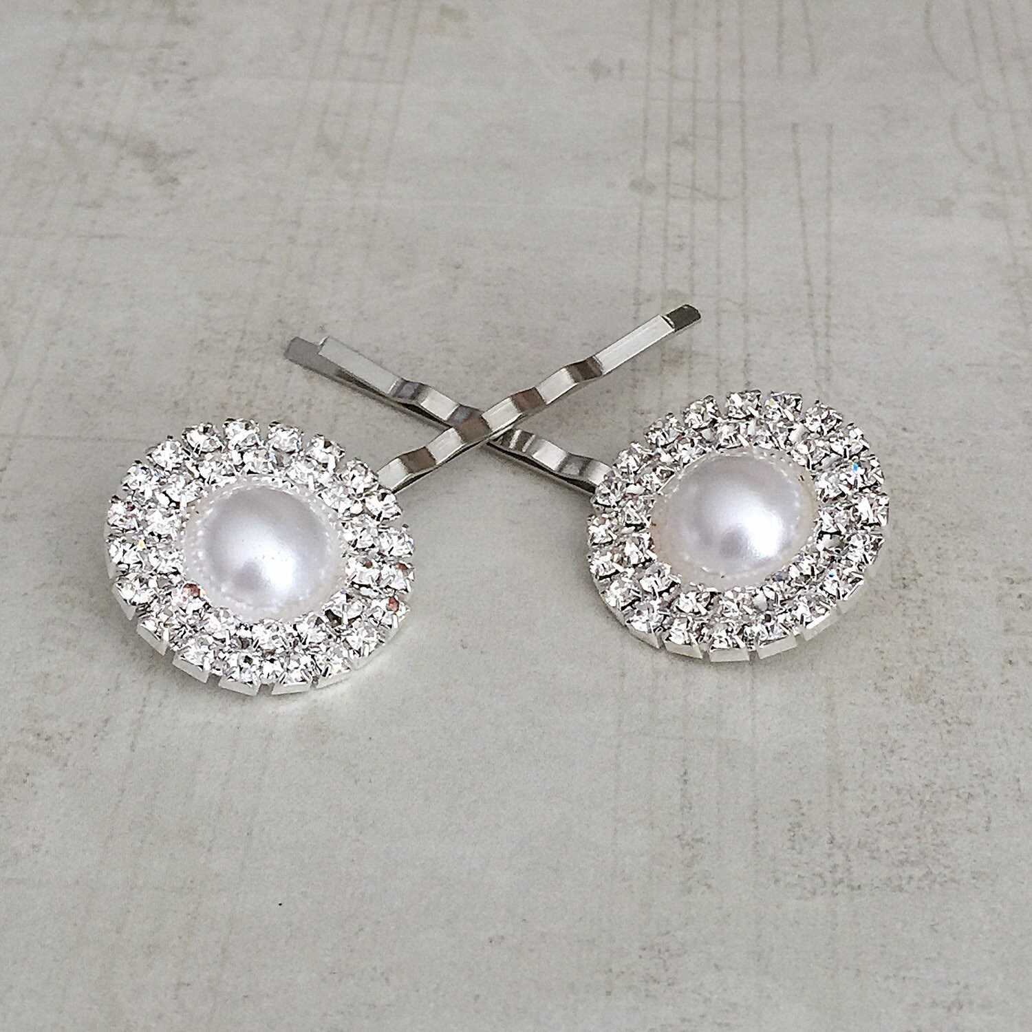 Perle Haar Pins, Bobby Strass Braut Haarspangen, Haarpins von BellaBoutiqueCrafts