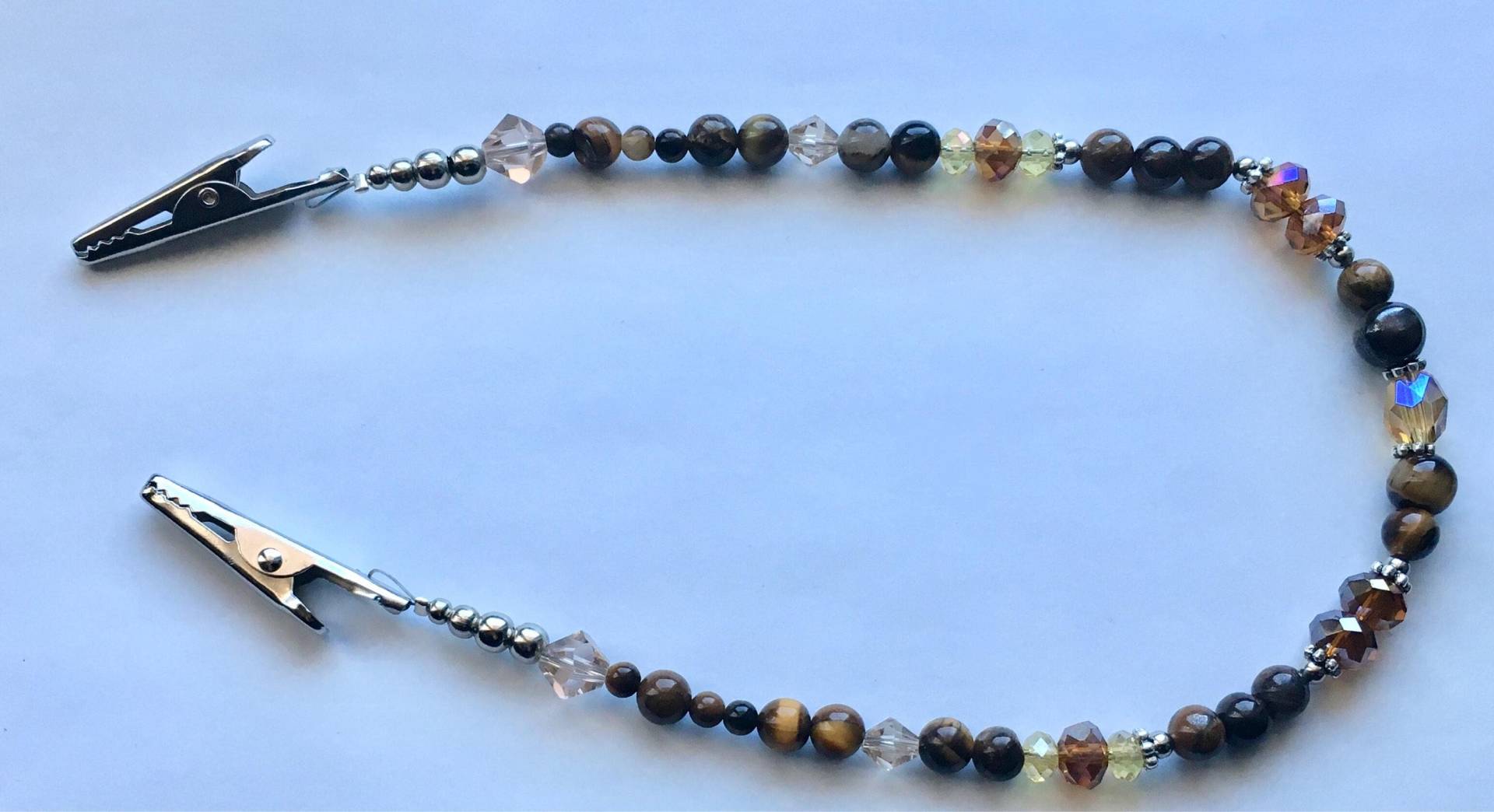 Braunes Tigerauge - Und Topaz-Servietten-Lanyard Für Erwachsene Lätzchen-Lanyard Erwachsene, Geschenkidee Mama, Oma Freund Braunes Tigerauge - Und Topaz-Servietten-Lanyard Für Erwachsene Lätzchen-Lanyard Erwachsene, Geschenkidee Mama, Oma Freund von BellaLaniard