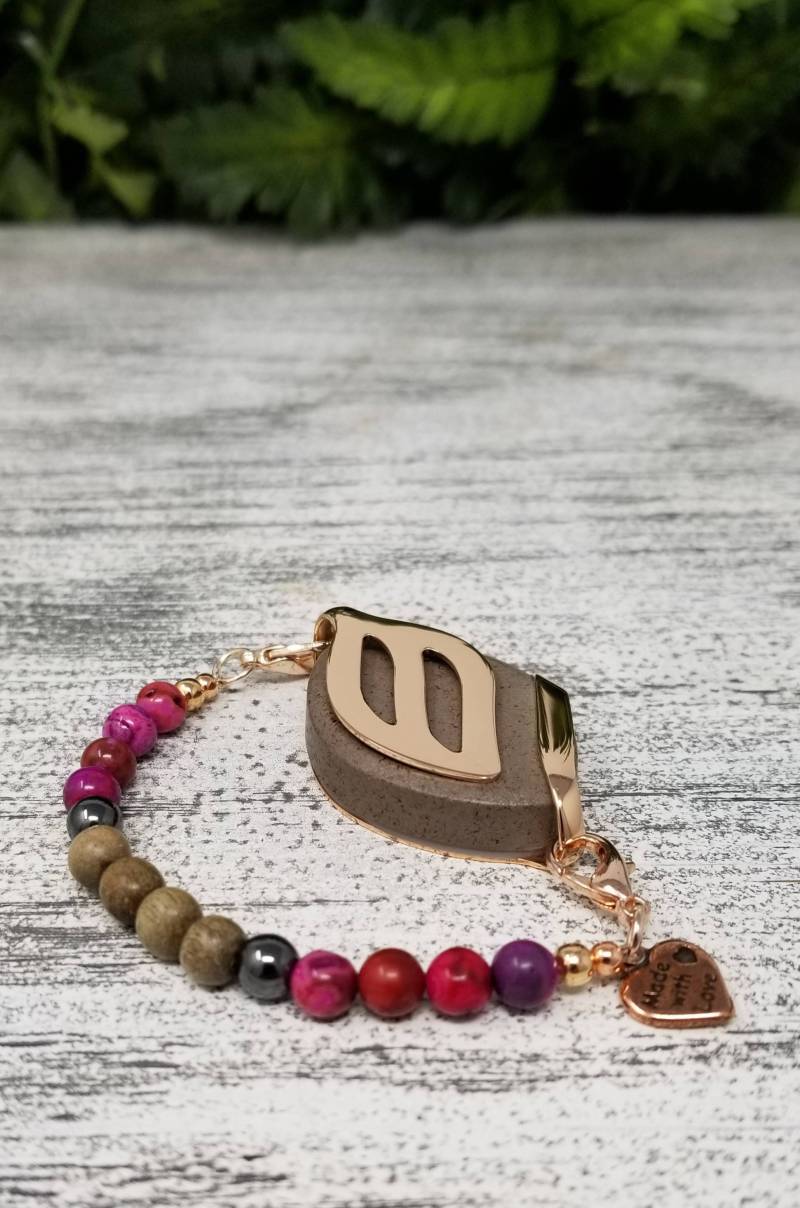 Armband-stärke | Jaspis, Hämatit & Grauholz Handgefertigter Wellness Schmuck Für Bellabeat Leaf Bella Blatt Co Armband-stärke | Jaspis, Hämatit & Grauholz Handgefertigter Wellness Schmuck Für Bellabeat Leaf Bella Blatt Co von BellaLeafCo