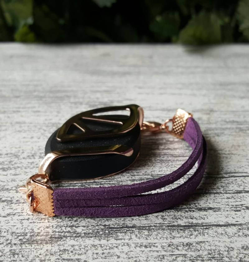 Lila Armband Aus Wildlederimitat | Handgefertigter Wellness Schmuck Für Bellabeat Leaf Bella Blatt Co Lila Armband Aus Wildlederimitat | Handgefertigter Wellness Schmuck Für Bellabeat Leaf Bella Blatt Co von BellaLeafCo