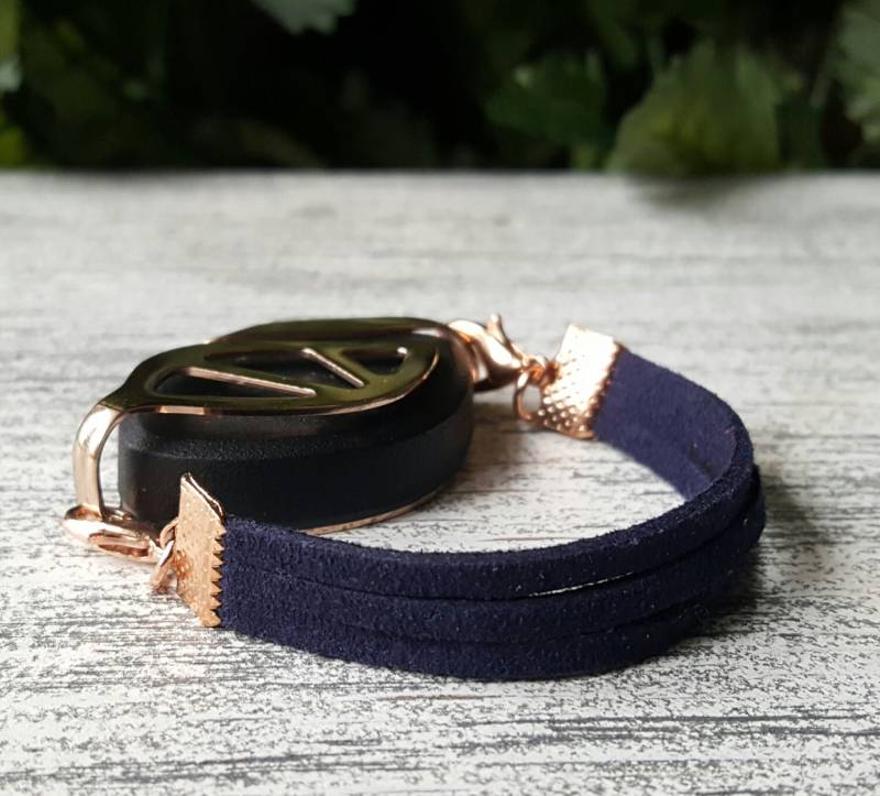 Marine-Kunstleder-Armband | Handgefertigter Wellness Schmuck Für Bellabeat Leaf Bella Blatt Co Marine-Kunstleder-Armband | Handgefertigter Wellness Schmuck Für Bellabeat Leaf Bella Blatt Co von BellaLeafCo