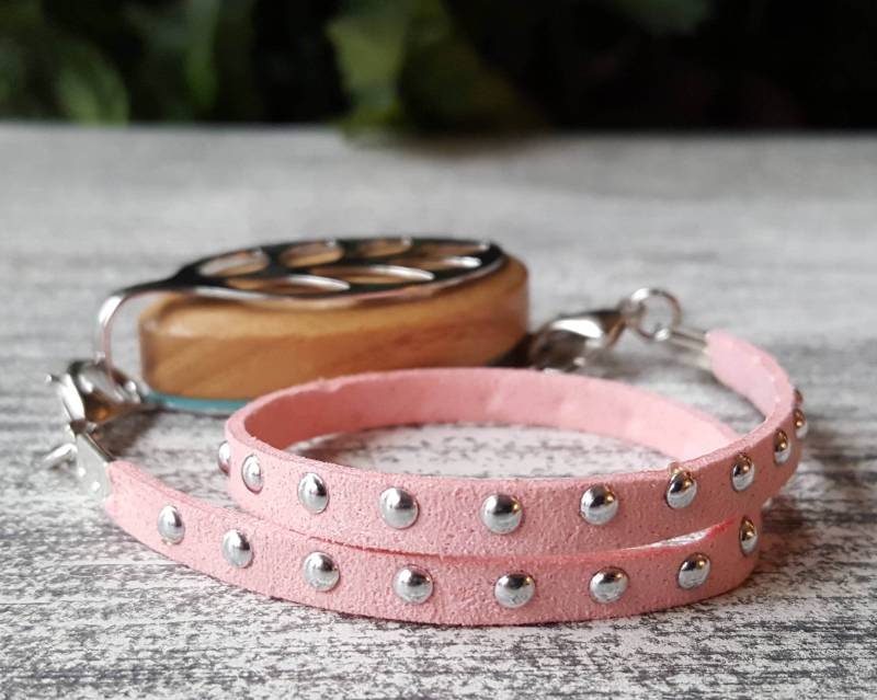 Valentinstag Wildleder Ohrstecker Wickelarmband | Handgefertigter Wellness Schmuck Für Bellabeat Leaf Bella Blatt Co von BellaLeafCo