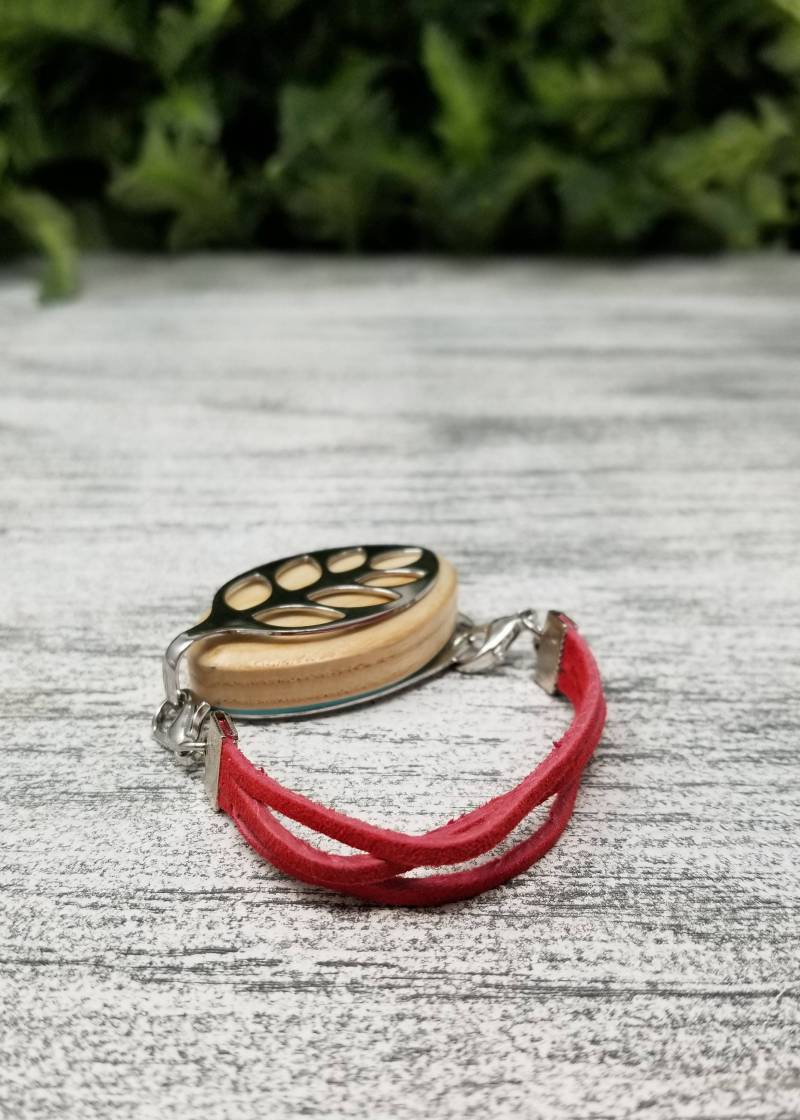 Vermont Apple Wildleder Armband | Handgefertigter Wellness Schmuck Für Bellabeat Leaf Bella Blatt Co von BellaLeafCo