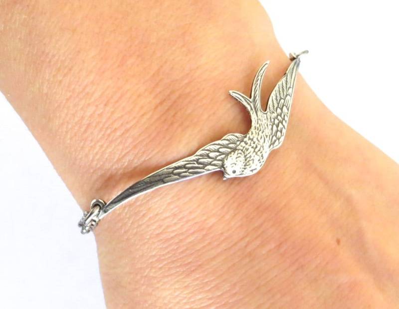 Sparrow Armband Oder Fußkettchen, Sterling Silber Finish von BellaMantra