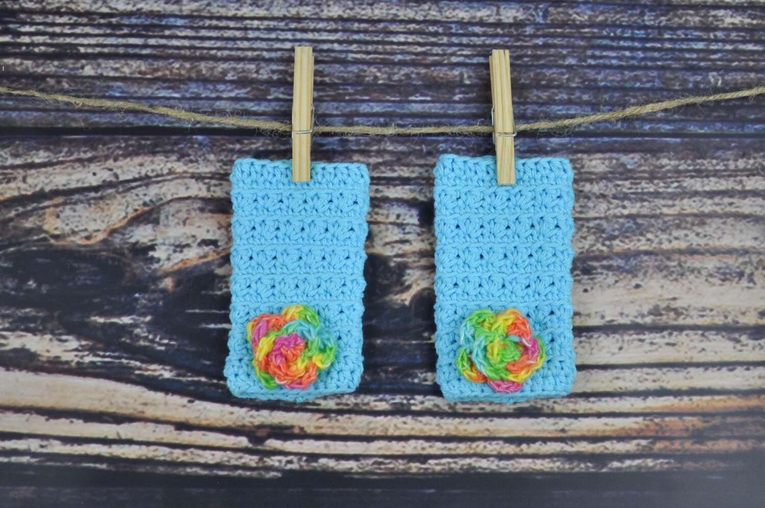 Blaue Blumen-Beinswärmer - Baby Blaue Blumen-Beinswärmer - Baby von BellaNBooDesigns
