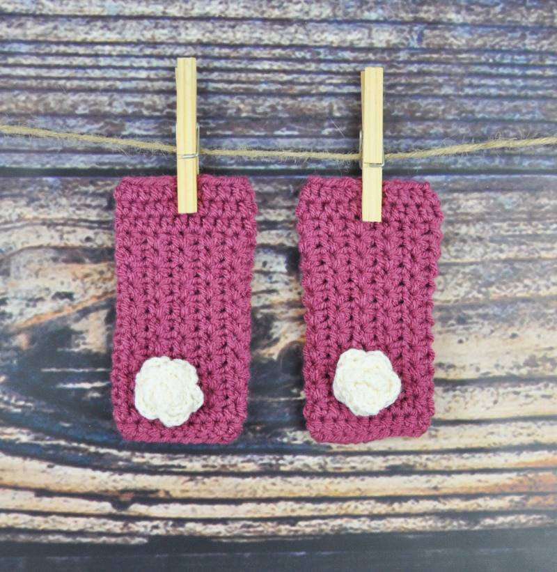 Beinstulpen - Baby- Rose- Rosa von BellaNBooDesigns