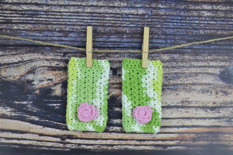 stulpen - Baby Grün Pink stulpen - Baby Grün Pink von BellaNBooDesigns