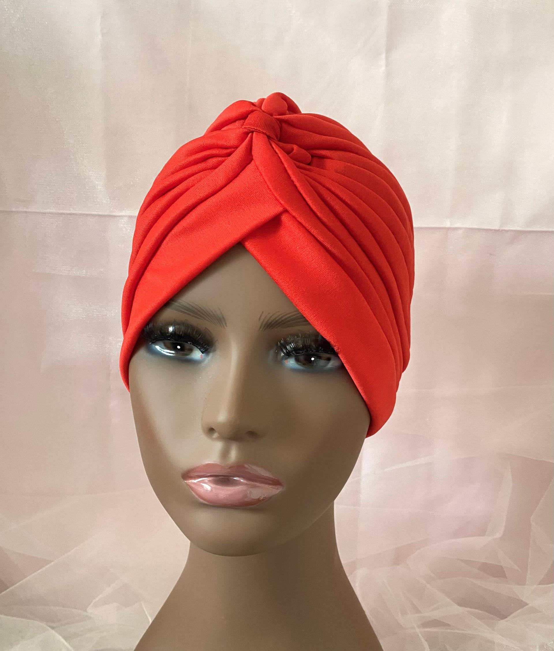 Roter Turban Hijab Hut - Glamorous Gatsby Style von BellaSegretoFashion