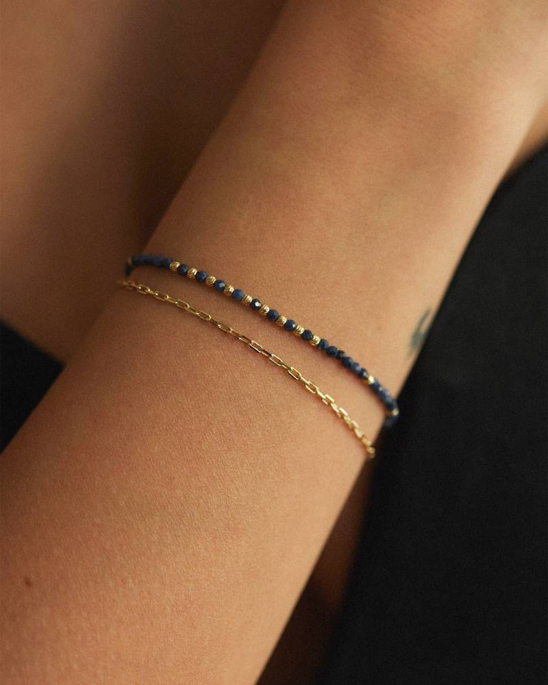 Zierliches Saphir Armband Aus 14K Gold. September Geburtsstein Armband. Geschenk Für Sie. Jubiläumsgeschenk Zierliches Saphir Armband Aus 14K Gold. September Geburtsstein Armband. Geschenk Für Sie. Jubiläumsgeschenk von BellaSherban