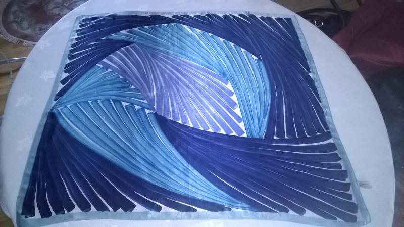 Vintage S. Michael Schal Satin Italien 1980Er Jahre von BellaVenetta