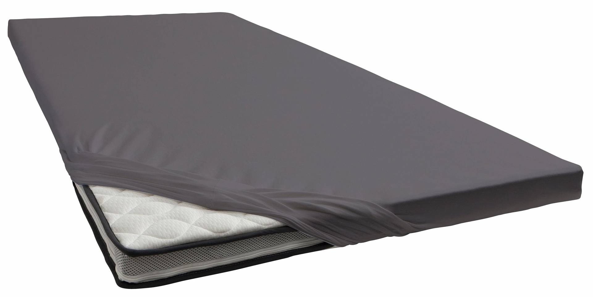 bellana Spannbettlaken "Jersey-Elasthan deluxe in Gr. 90x200, 140x200 oder 180x200, für Topper", aus Baumwolle, für Matratzen bis 10 cm Höhe, Bettlaken, Spannbetttuch bellana Spannbettlaken "Jersey-Elasthan deluxe in Gr. 90x200, 140x200 oder 180x200, für Topper", aus Baumwolle, für Matratzen bis 10 cm Höhe, Bettlaken, Spannbetttuch von Bellana