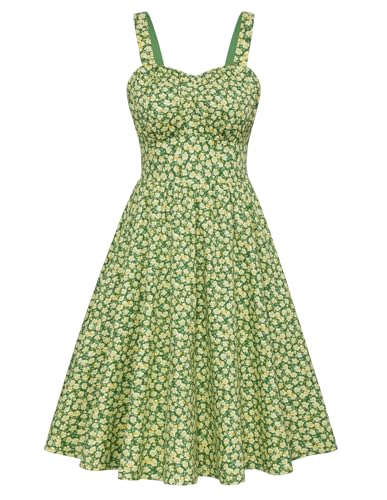 Belle Poque Damen Sommerkleid Ärmelloses Sweetheart Ausschnitt Sommerkleid Ferien Strandkleid von Belle Poque