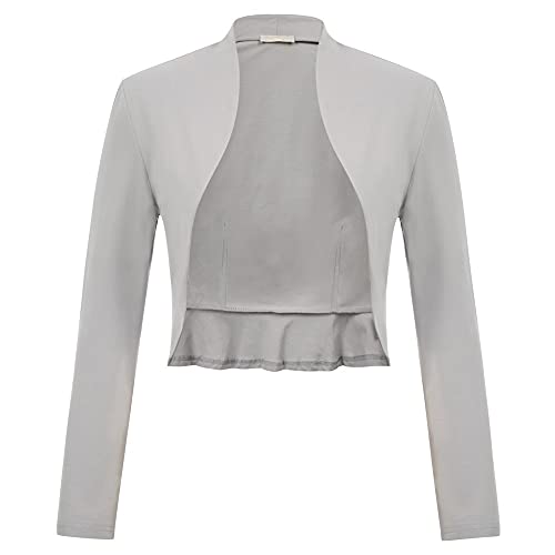 Festliche Bolero Damen Langarm schulterzucken einfach Bolero Mode Shrug von Belle Poque