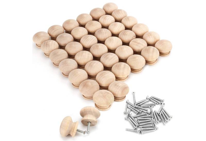 Belle Vous Haltegriff Belle Vous 40er Pack Runder Holzknöpfe Natur Möbelgriffe Holz Belle Vous Haltegriff Belle Vous 40er Pack Runder Holzknöpfe Natur Möbelgriffe Holz von Belle Vous