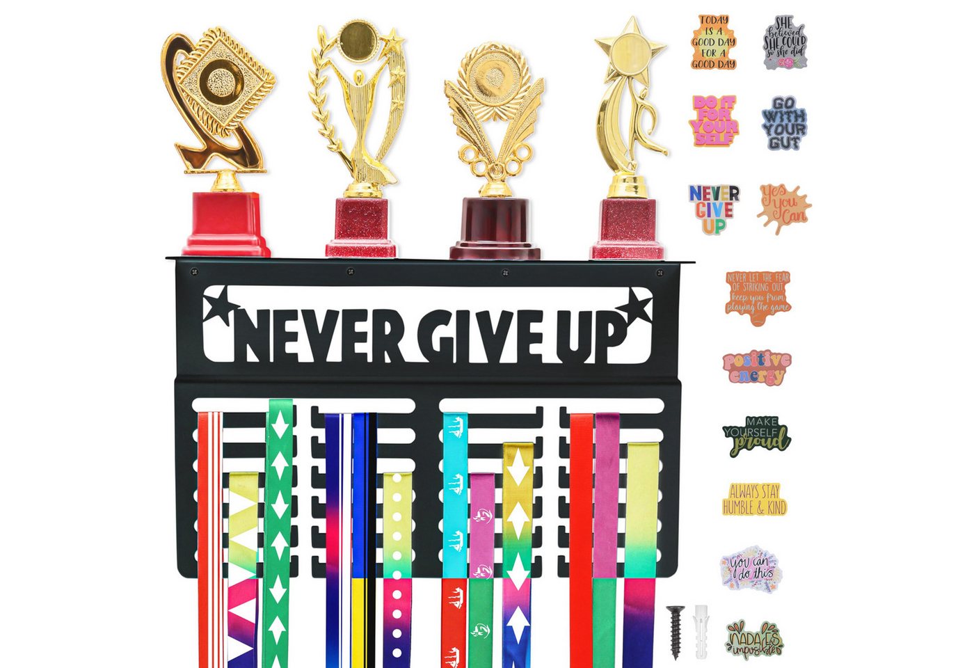 Belle Vous Medallionanhänger Belle Vous Medaillenhalter mit Trophäenablage - Medaillen Aufhänger (1-tlg) von Belle Vous