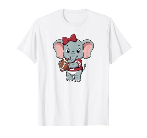Alabama Baby Elephant with Cute Coquette Bow T-Shirt von Belle and Bow Apparel