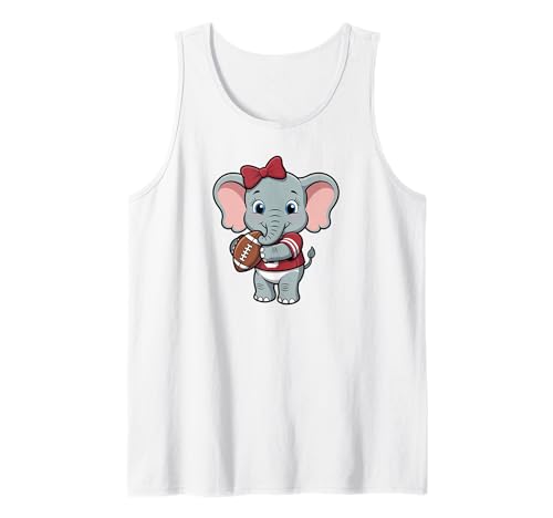 Alabama Baby Elephant with Cute Coquette Bow Tank Top von Belle and Bow Apparel