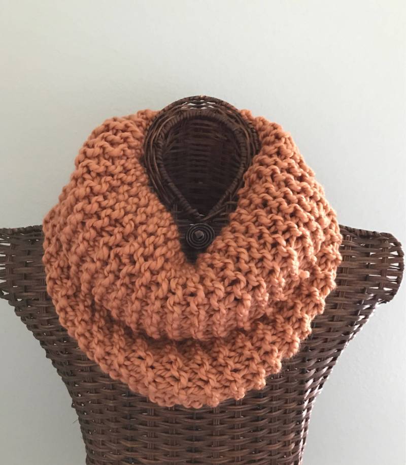 strickschal in Ernte, Weicher Grobstrick Wolle Mischgarn von BelleAdora