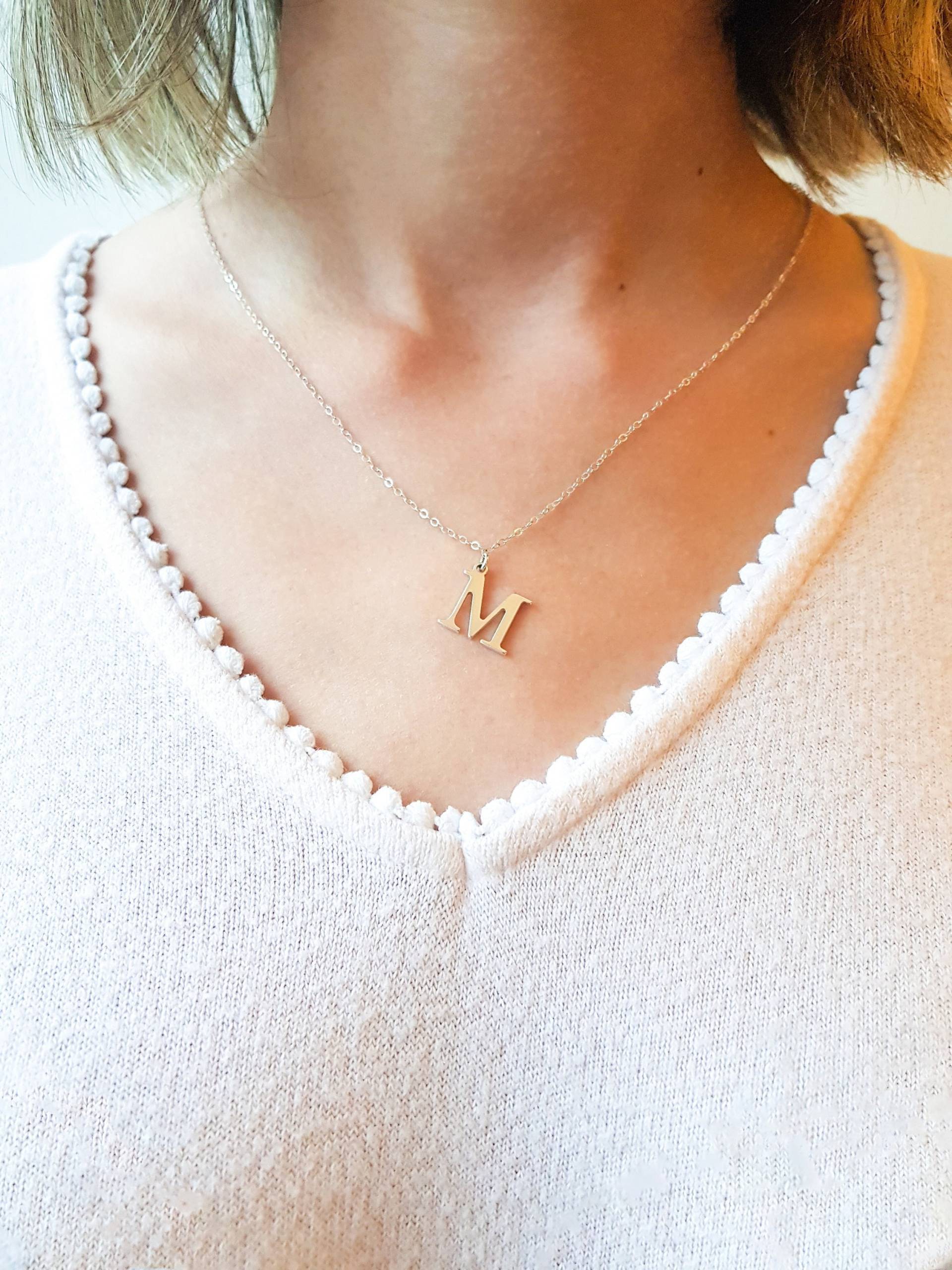 925 Silber Buchstabenkette 26 Buchstaben 15mm Personalisiertes Geschenk Zierliche Initialenkette Weihnachtsgeschenk Für Sie 925 Silber Buchstabenkette 26 Buchstaben 15mm Personalisiertes Geschenk Zierliche Initialenkette Weihnachtsgeschenk Für Sie von BelleAurorebijoux