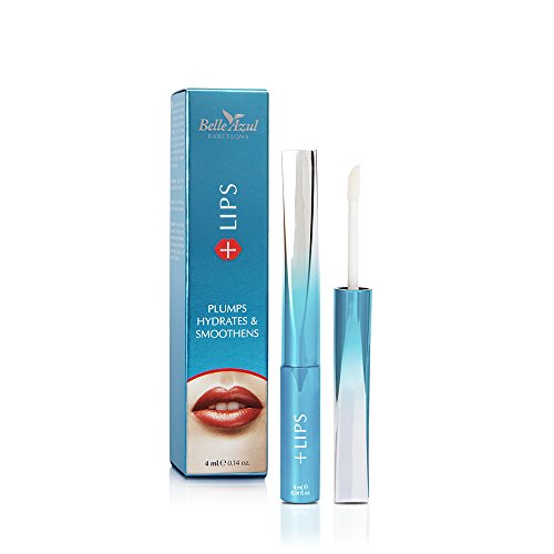 Belle Azul + LIP GLOSS - Limited Edition - Für volle - schöne Lippen - Mit Bio-Arganöl und Argan-Stammzellen - Zutiefst Feuchtigkeitsspendend -Farbton Transparent / 4ml - Made in Spain von Belle Azul