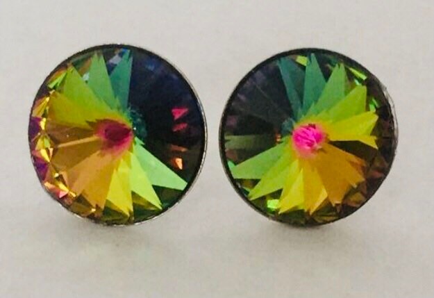 12mm Swarovski Kristall Ohrstecker, Große Strass Ohrringe von BelleBatique