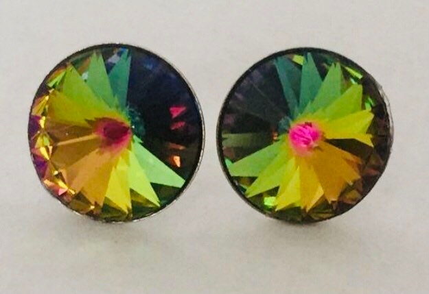 12 Mm Swarovski Kristall Ohrstecker, Große Strass Ohrringe 12 Mm Swarovski Kristall Ohrstecker, Große Strass Ohrringe von BelleBatique