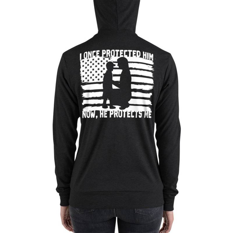 Ich Beschützt Einmal Ihn, Jetzt Er Mich Für Stolze Armee Mama Unisex Zip-Hoodie Schützt Ich Beschützt Einmal Ihn, Jetzt Er Mich Für Stolze Armee Mama Unisex Zip-Hoodie Schützt von BelleBerryStudio