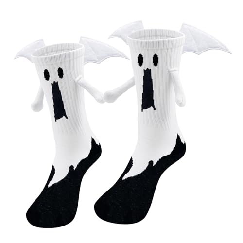 BelleFlair Geister/Fledermaus Halloween Socken Magnetisch Händchenhaltend Lustige 3D Geist Socken Für Damen Herren, Baumwollmaterial, Familie Passendes Lustiges Halloween Geschenk BelleFlair Geister/Fledermaus Halloween Socken Magnetisch Händchenhaltend Lustige 3D Geist Socken Für Damen Herren, Baumwollmaterial, Familie Passendes Lustiges Halloween Geschenk von BelleFlair