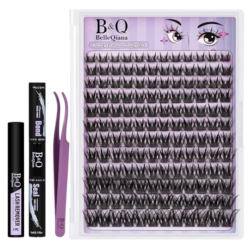 B&Q Lashes Butterfly Girl Wimpern Extensions Set 8-16mm Künstliche Wimpern 0.05mm Ultrafeiner Träger für Natürlichen Look Perfekt für Täglichen Partys und Dates Voluminöser yet sanfter Augenaufschlag von BelleQiana