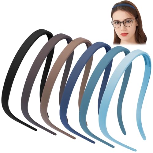 BelleVive 6-teiliges Stirnband für Brillenträger, kein Druck, keine Kopfschmerzen, quadratisches Stirnband, Sonnenbrillen-Stirnband für Frauen, rutschfeste, bequeme Stirnbänder, Blau BelleVive 6-teiliges Stirnband für Brillenträger, kein Druck, keine Kopfschmerzen, quadratisches Stirnband, Sonnenbrillen-Stirnband für Frauen, rutschfeste, bequeme Stirnbänder, Blau von BelleVive