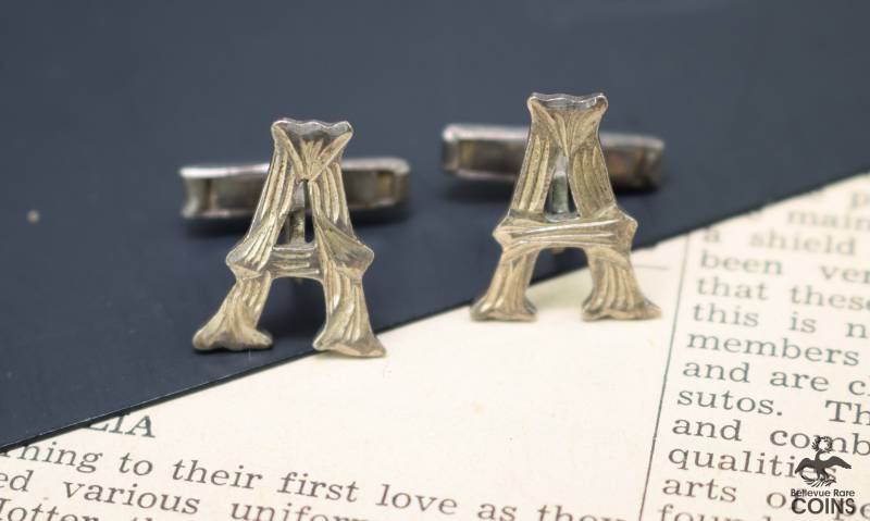 Manschettenknöpfe Aus Sterlingsilber, Buchstabe A von BellevueRareCoins