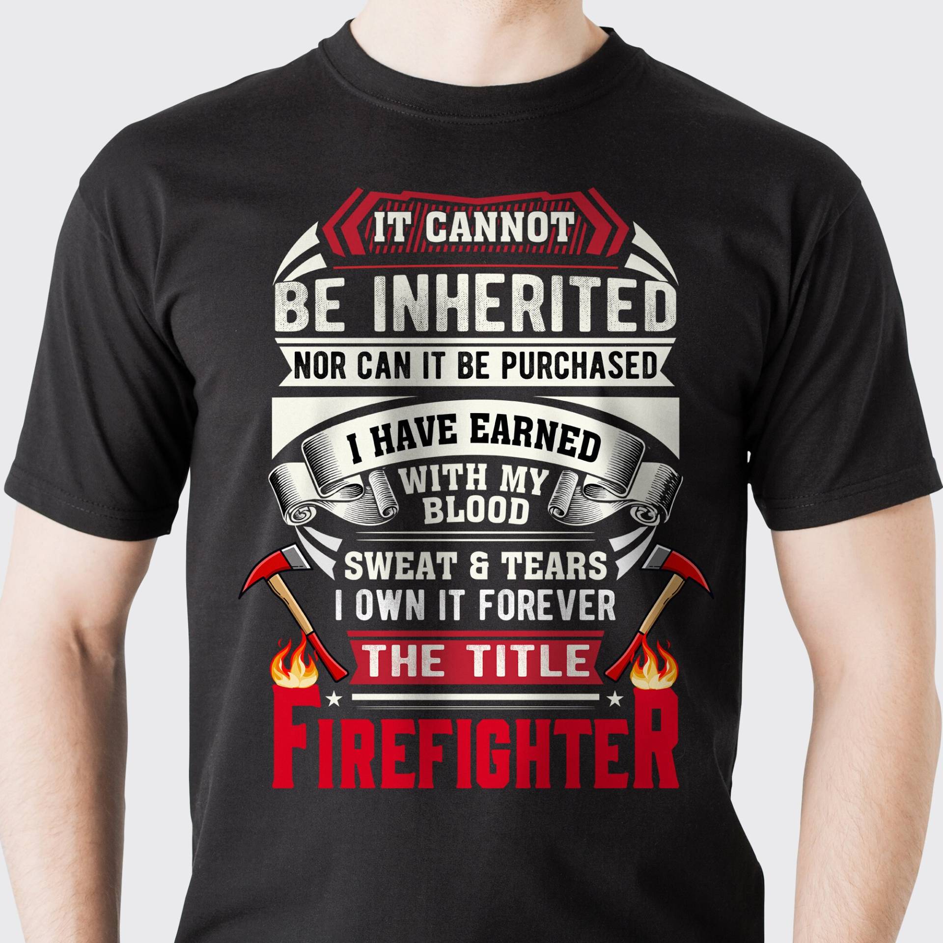 Feuerwehr T-Shirt, T-Shirt Für Männer, Feuerwehrmann Geschenk Ihn, Geschenk, Shirts von Bellezaalux