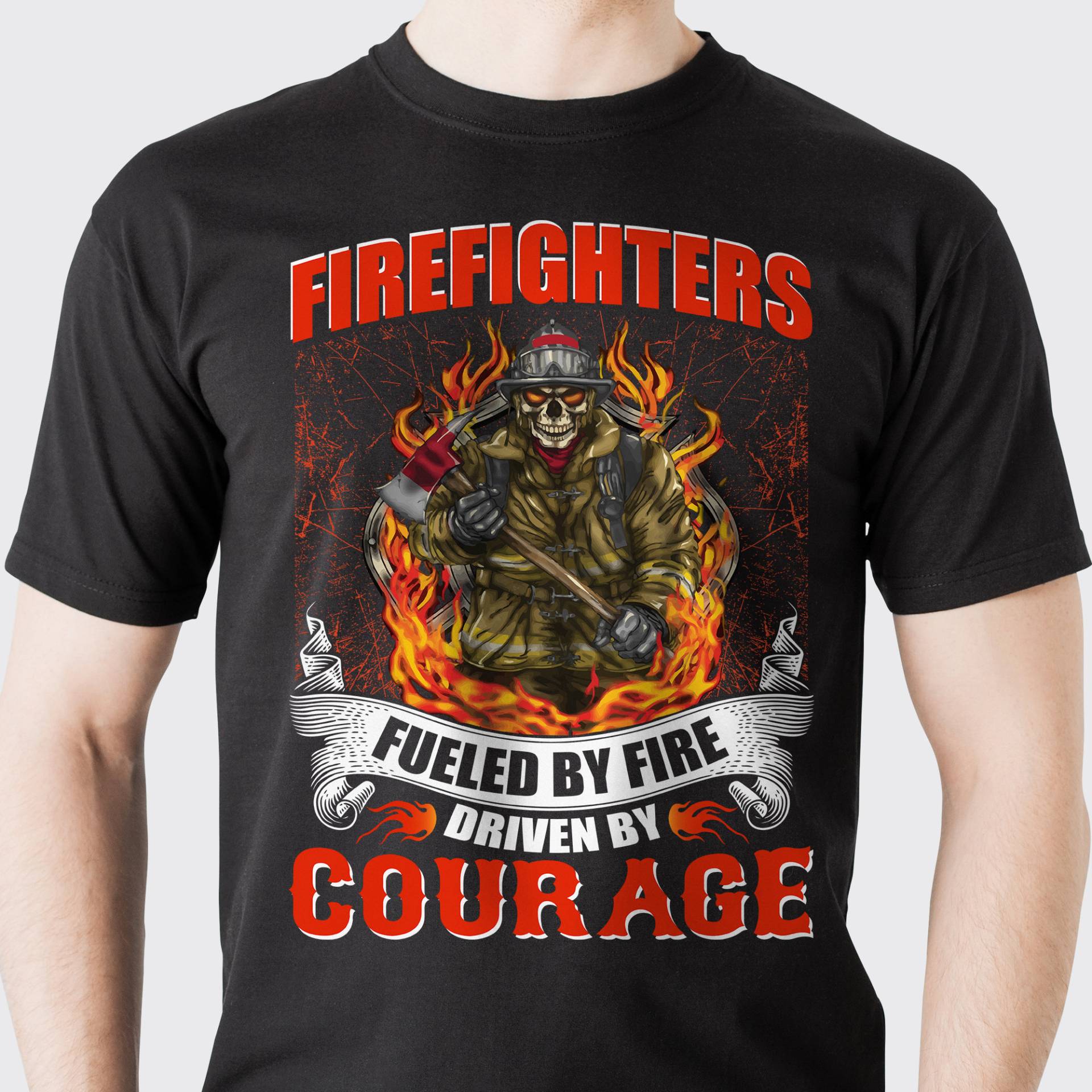 Feuerwehr T-Shirt, T-Shirt Für Männer, Feuerwehrmann Geschenk Ihn, Geschenk, Shirts von Bellezaalux