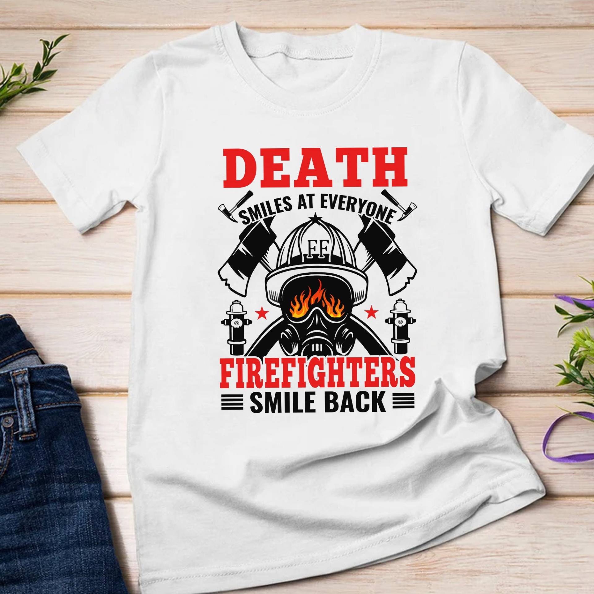 Feuerwehr T-Shirt, T-Shirt Für Männer, Feuerwehrmann Geschenk Ihn, Geschenk, Shirts von Bellezaalux