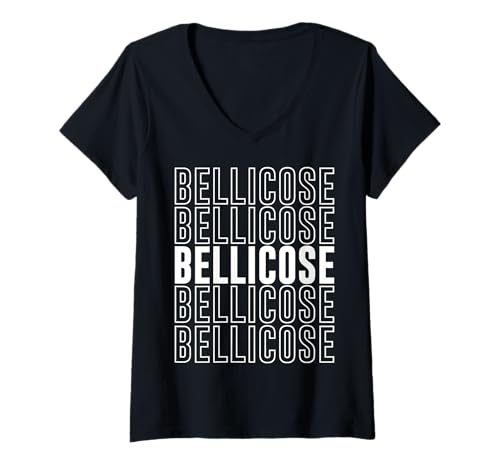Damen Kriegslüstern T-Shirt mit V-Ausschnitt Damen Kriegslüstern T-Shirt mit V-Ausschnitt von Bellicose Apparel