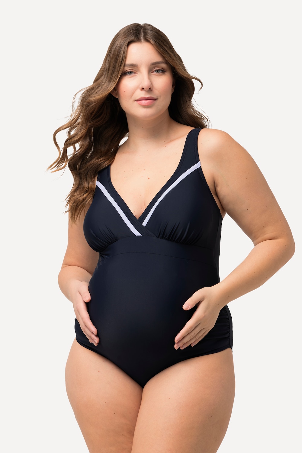 Große Größen Bellieva-Badeanzug, Damen, blau, Größe: 46, Synthetische Fasern, Ulla Popken von Bellieva