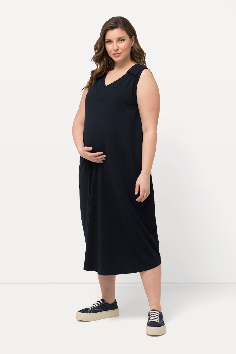 Große Größen Bellieva-Kleid, Damen, blau, Größe: 42/44, Baumwolle, Ulla Popken von Bellieva