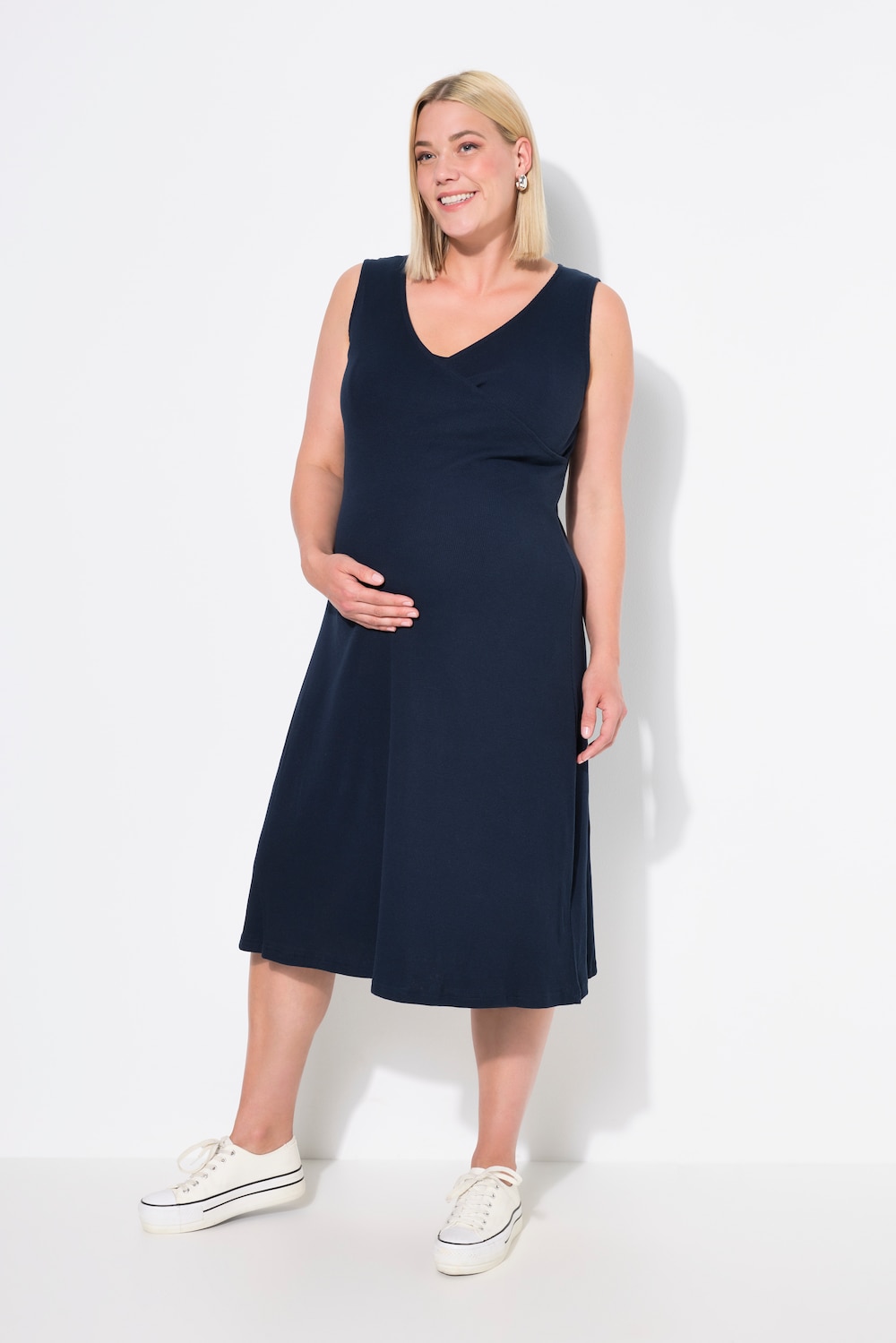 Große Größen Bellieva-Kleid, Damen, blau, Größe: 54/56, Baumwolle, Ulla Popken von Bellieva