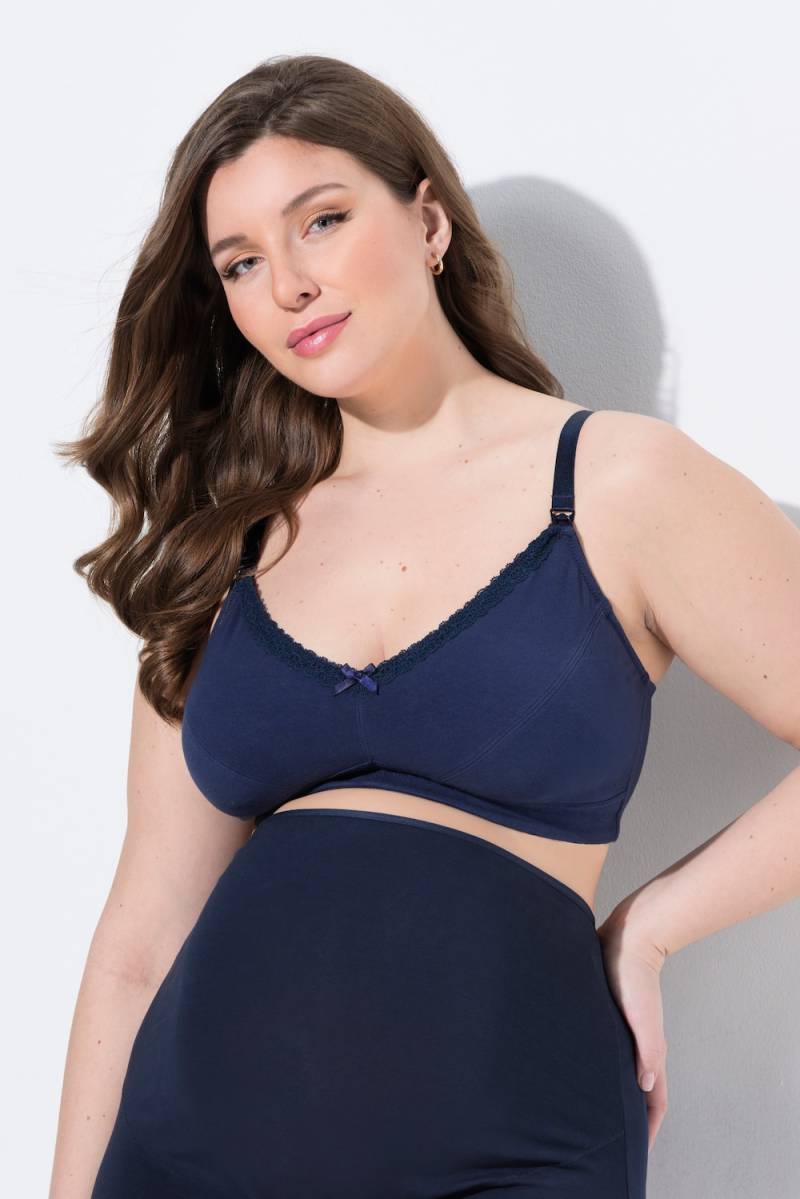 Große Größen Bellieva Still-BH, Damen, blau, Größe: 115D, Baumwolle, Ulla Popken von Bellieva