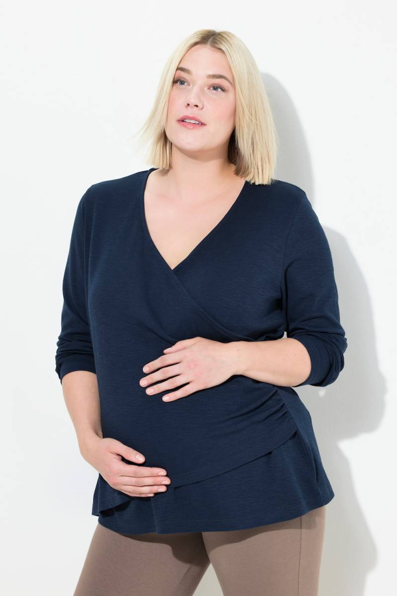 Große Größen Bellieva-T-Shirt, Damen, blau, Größe: 58/60, Baumwolle, Ulla Popken von Bellieva