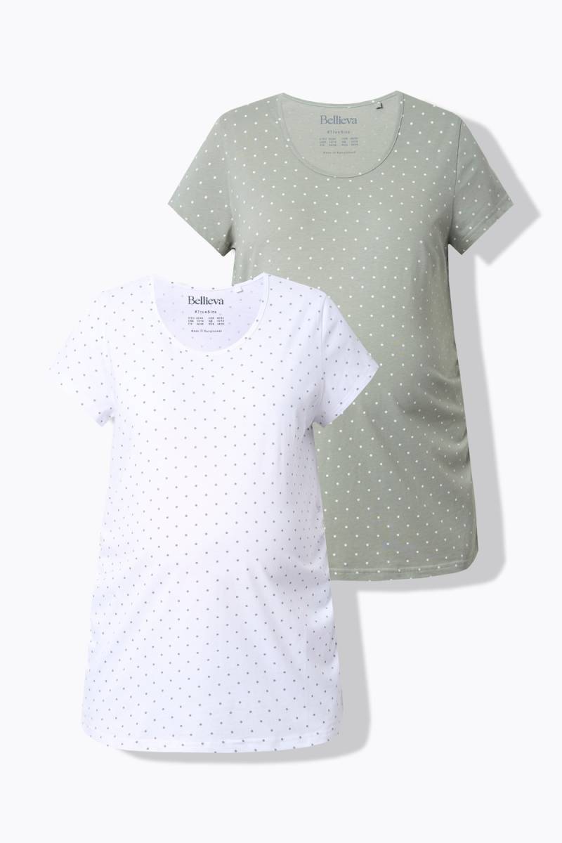 Große Größen Bellieva-T-Shirts, Damen, grau, Größe: 62/64, Baumwolle, Ulla Popken Große Größen Bellieva-T-Shirts, Damen, grau, Größe: 62/64, Baumwolle, Ulla Popken von Bellieva