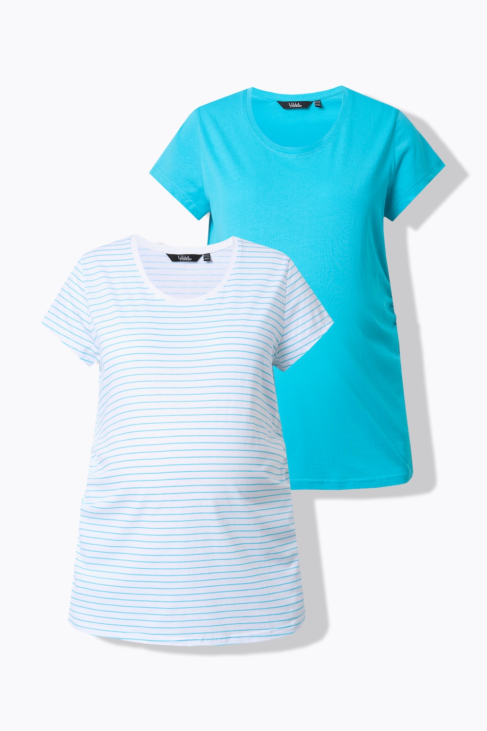 Große Größen Bellieva-T-Shirts, Damen, türkis, Größe: 46/48, Baumwolle, Ulla Popken von Bellieva