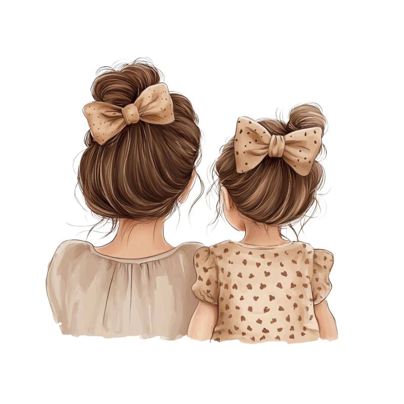 Bügelbild Mama Mit Tochter von Belliperri