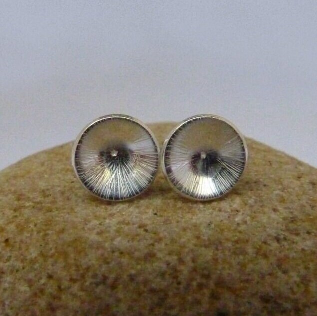 Ohrstecker, Strukturierte, Aus 925 Sterlingsilber von Bellisful