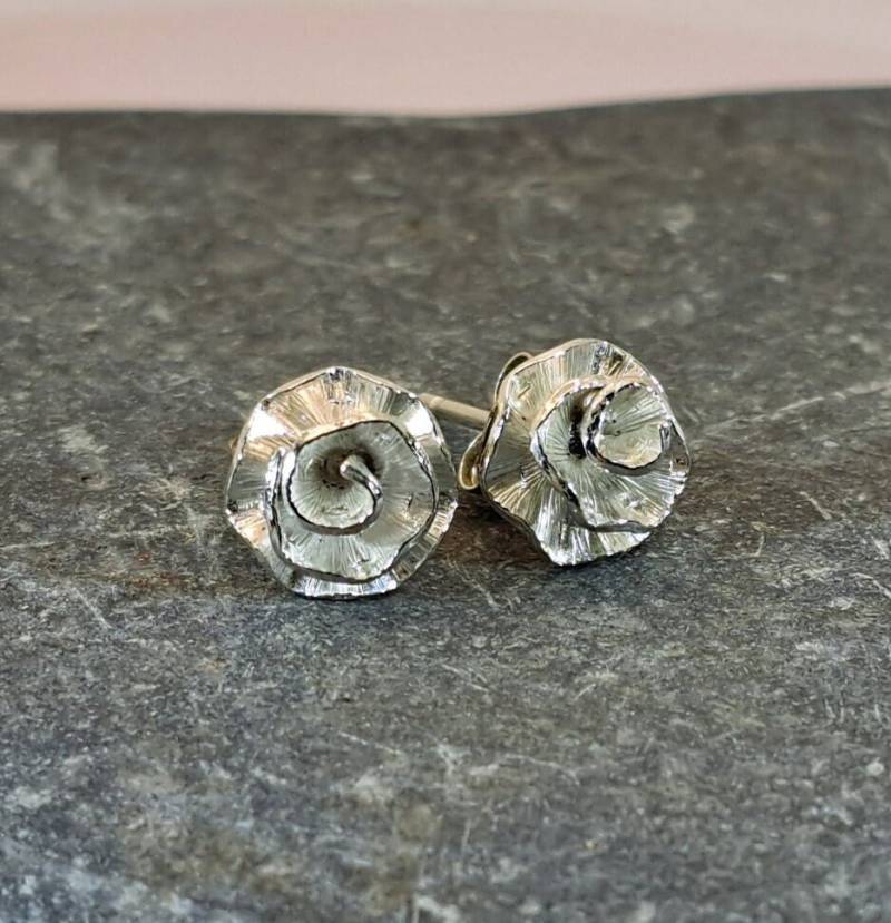 Ohrstecker Mit Pfingstrose Handgefertigt, 925Er Silber von Bellisful